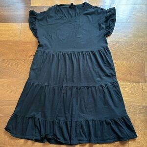 JCrew- Broken-in-Jersey-Knit Tiered Mini Dress